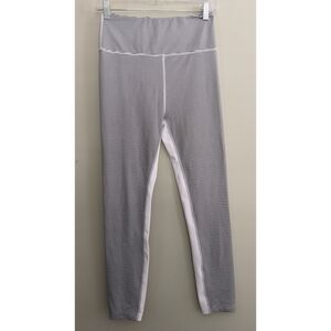 All Fenix Limitless Black and White Striped Leggings Medium